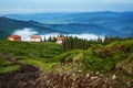 Mountain landscape in Dragobrat the Carpathians