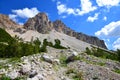 Mountain landscape in Fanes Nature Park Royalty Free Stock Photo