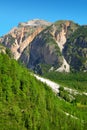 Mountain landscape in Fanes Nature Park Royalty Free Stock Photo