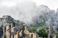 Mountain landscape with fog, Crimea