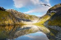 Mountain Landscape, Glacier Lake Royalty Free Stock Photo