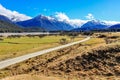 Mountain landscape in Glenorchy, New Zealand Royalty Free Stock Photo