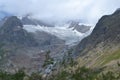 Mountain landscape with gletcher Royalty Free Stock Photo