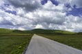 Mountain landscape at Gran Sasso Natural Park, in Abruzzo, Italy