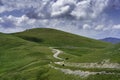 Mountain landscape at Gran Sasso Natural Park, in Abruzzo, Italy