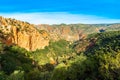 Mountain landscape in Grand Atlas village of Tanaghmeilt, Marrakesh, Morocco