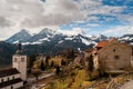 Mountain landscape in Gruyeres, Fribourg,Switzerland Royalty Free Stock Photo