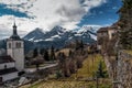 Mountain landscape in Gruyeres, Fribourg,Switzerland Royalty Free Stock Photo