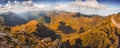 Mountain landscape. Hiking fagaras mountains in Romania. Carpathians, Transilvania, Romania, Europe. Transfagarasan road. Panorama Royalty Free Stock Photo