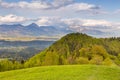 Mountain landscape at the Kamnik-Savinja Alps Royalty Free Stock Photo