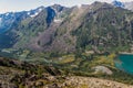 mountain landscape with lake in Altay, Russia Royalty Free Stock Photo