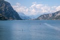 Mountain landscape at Lake Lecco Royalty Free Stock Photo