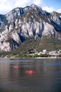 Mountain landscape at Lake Lecco Royalty Free Stock Photo