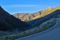 Mountain landscape in late autumn in the Carpathian Mountains, Romania. Fagaras. Royalty Free Stock Photo