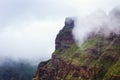 Mountain Landscape of the Masca Gorge. Beautiful views of the coast with small villages in Tenerife, Canary Islands