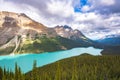 Mountain landscape with Mount Patterson at Peyto Lake - Canada, Alberta, Banff National Park, Peyto Lake - Rocky Royalty Free Stock Photo