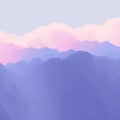 Mountain Landscape. Mountainous Terrain. Abstract Background