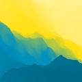 Mountain Landscape. Mountainous Terrain. Mountain Design. Vector Silhouettes Of Mountains Backgrounds. Sunset.