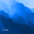 Mountain landscape. Mountainous terrain. Vector illustration. Abstract background