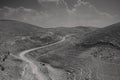 Mountain Landscape near Mukawir, Jordan Royalty Free Stock Photo