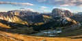 Mountain landscape - Odle mountain range, Gardena Valley, Dolomites, Italy