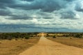 Mountain landscape on the Omaruru River in the Erongo Region of central Namibia Royalty Free Stock Photo