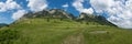 Mountain landscape panorama, Piatra Secuiului in Transilvania Royalty Free Stock Photo