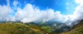 Mountain landscape panorama, Rodnei Mountains, Romania Royalty Free Stock Photo