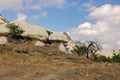 Mountain landscape panoramic view Royalty Free Stock Photo