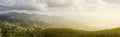 Mountain landscape panoramic view Royalty Free Stock Photo