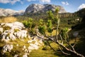 Mountain landscape, Piani Eterni, Dolomiti Bellunesi National Park, Italy Royalty Free Stock Photo