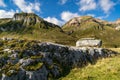 Mountain landscape, Piani Eterni, Dolomiti Bellunesi National Park, Italy Royalty Free Stock Photo