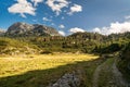 Mountain landscape, Piani Eterni, Dolomiti Bellunesi National Park, Italy Royalty Free Stock Photo