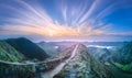 Mountain landscape Ponta Delgada island, Azores Royalty Free Stock Photo