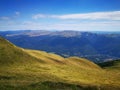 Mountain landscape on the Prahova Valley in Romania Royalty Free Stock Photo