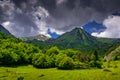 Mountain landscape in the Pyrenees. Royalty Free Stock Photo