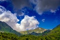 Mountain landscape in the Pyrenees. Royalty Free Stock Photo