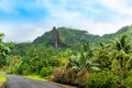 Mountain landscape of Raiatea island, French Polynesia