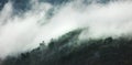 rain clouds over the forest. Mountain landscape. Turkey Royalty Free Stock Photo