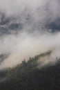 rain clouds over the forest. Mountain landscape. Turkey Royalty Free Stock Photo