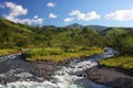 Mountain landscape with a river