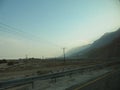 Mountain landscape on the road on the dead sea coast Royalty Free Stock Photo