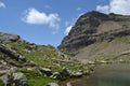 Mountain landscape with rocks and lake Royalty Free Stock Photo