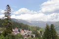 Mountain landscape in the Romanian city of Sinaia