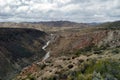 Mountain landscape in San Rafael, Mendoza Royalty Free Stock Photo