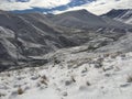 Snowy Mountain Landscape scene Royalty Free Stock Photo