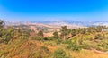 Scenic view on Hula Valley, North Israel. Royalty Free Stock Photo