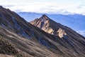 Beautiful landscape of the Mount Aspring mountains from Roys Peak Track South Island New Zealand.