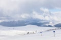 Alpine landscape in Sinaia, Romania.