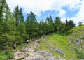 Mountain landscape in summer. View from hill Nosal in Tatra Mountains Royalty Free Stock Photo